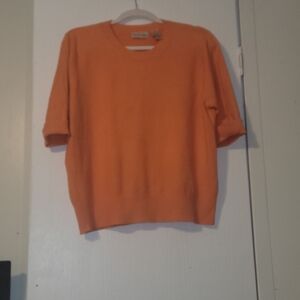 Apostrophe Women's Vibrant Orange Crewneck Sweater